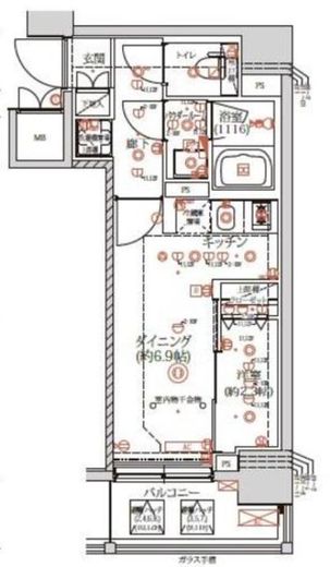 QUALITAS日本橋浜町 (クオリタス日本橋浜町) 603 間取り図