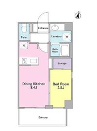 グラース洗足池 401 間取り図