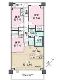 ザ・パークハウス学芸大学四季の杜 3階 間取り図