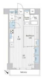 アレージュマン日本橋人形町 207 間取り図