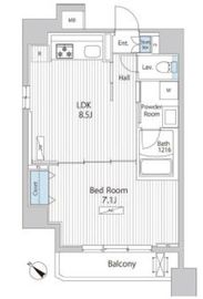 アレージュマン日本橋人形町 206 間取り図