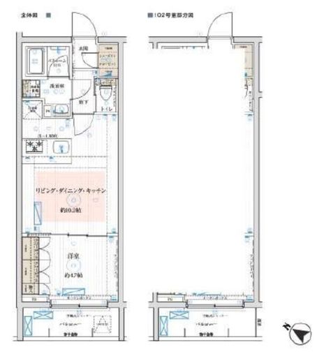 ブライズ笹塚 1階 間取り図