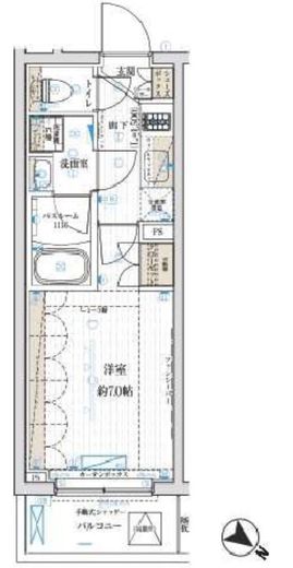 ブライズ笹塚 2階 間取り図