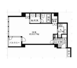 ストーリア赤坂 103 間取り図