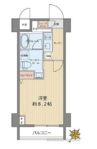 ステージファースト東大前 2階 間取り図