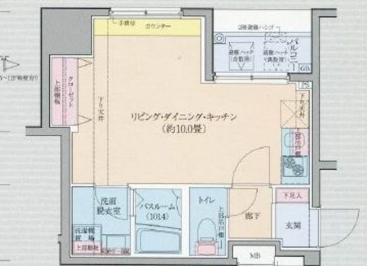 ロアール茅場町 4階 間取り図