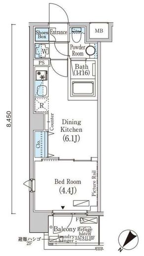 フルハウス赤羽 301 間取り図