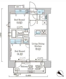 フルハウス赤羽 304 間取り図