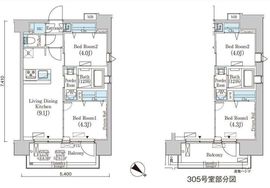 フルハウス赤羽 305 間取り図