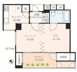 ドムス青山 5階 間取り図