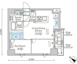 フルハウス赤羽 403 間取り図