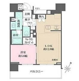ブリリアタワー有明ミッドクロス 29階 間取り図