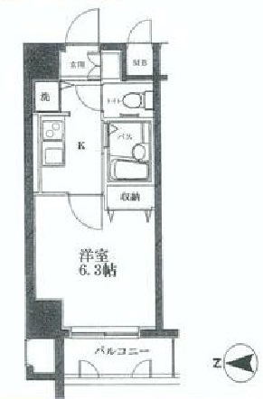 ルモンド南麻布 2階 間取り図