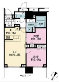 ブランズタワー豊洲 35階 間取り図