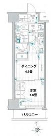 デュオステージ蒲田 2階 間取り図