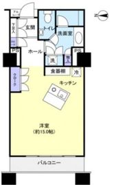 シティフロントタワー 6階 間取り図