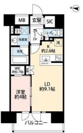 ベリスタ神楽坂 7階 間取り図