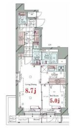 コンシェリア後楽園 HILLTOP SQUARE （ヒルトップスクエア） 2階 間取り図