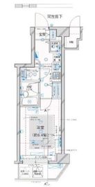 パレステュディオ白金高輪 8階 間取り図