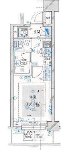 パレステュディオ白金高輪 2階 間取り図