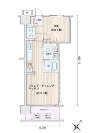 エスティメゾン豊洲レジデンス C1002 間取り図