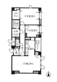 パティオ南麻布 403 間取り図
