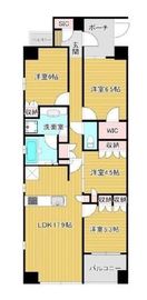 プレミスト佃二丁目 4階 間取り図