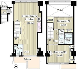 ROKA TERRAZZA （ロカテラーザ） 3509 間取り図