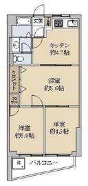 上目黒フラワーマンション 2階 間取り図