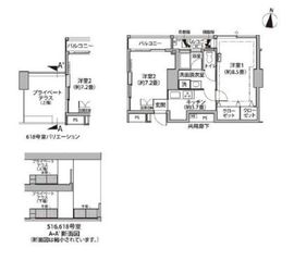 東雲キャナルコートCODAN 11-618 間取り図