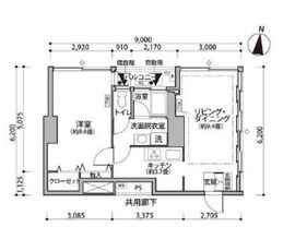 東雲キャナルコートCODAN 11-1014 間取り図