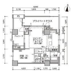 東雲キャナルコートCODAN 19-1311 間取り図