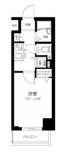 グランド・ガーラ芝公園 3階 間取り図