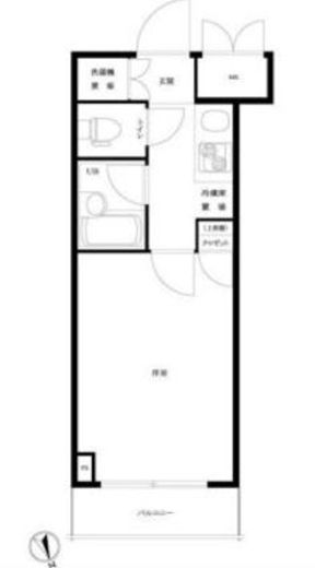 ルーブル三田 2階 間取り図