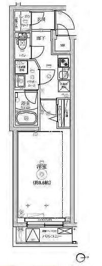 RELUXIA三宿池尻 (リルシア三宿池尻) 3階 間取り図