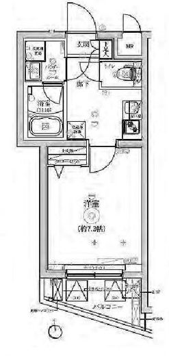 RELUXIA三宿池尻 (リルシア三宿池尻) 3階 間取り図