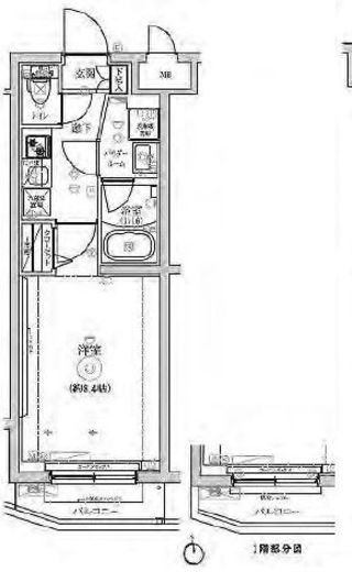 RELUXIA三宿池尻 (リルシア三宿池尻) 4階 間取り図