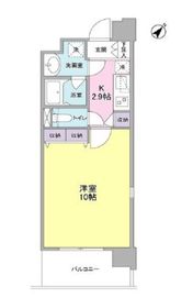 プロスペクト東雲橋 208 間取り図