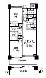 シャンピアグランデ深沢 309 間取り図