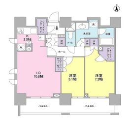 スタイリオ蒲田 206 間取り図
