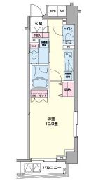 プライムアーバン日本橋浜町 1102 間取り図