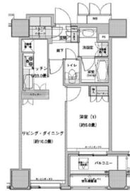 ウエストパークタワー池袋 1604 間取り図