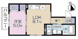ミュゲ浅草 503 間取り図