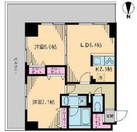 クレドラテース白河 302 間取り図