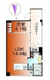 住吉コートクWEST 5階 間取り図