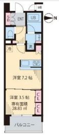 ビイルーム武蔵小杉 (beRoom 武蔵小杉) 702 間取り図