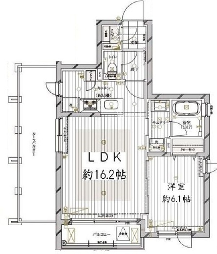 レガリス目黒西小山 5階 間取り図