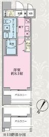 ステージグランデ日本橋人形町 5階 間取り図