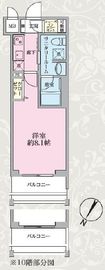 ステージグランデ日本橋人形町 7階 間取り図