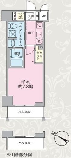 ステージグランデ日本橋人形町 10階 間取り図